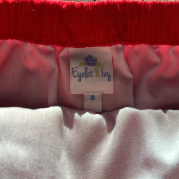 Size 8 Eyelet & Ivy Charlotte Girls Skirt - Red Corduroy - Picture 2 of 5